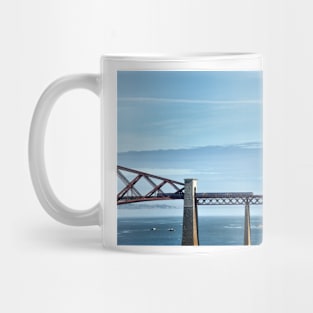 Train crossing over the Forth Bridge, Scotland Mug